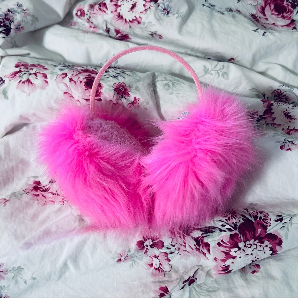 Hot Pink Faux Fur Earmuffs